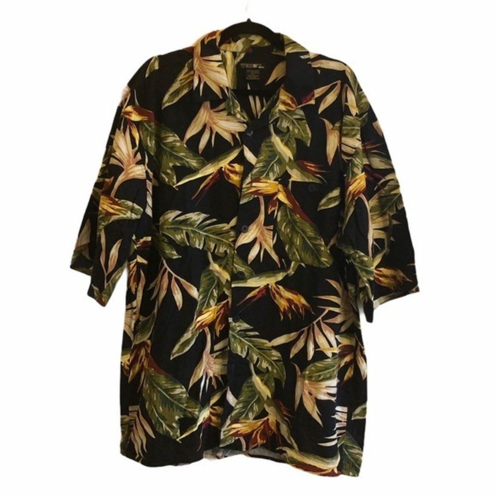 Vintage TRUST USA Floral Print Button‎ Down Shirt